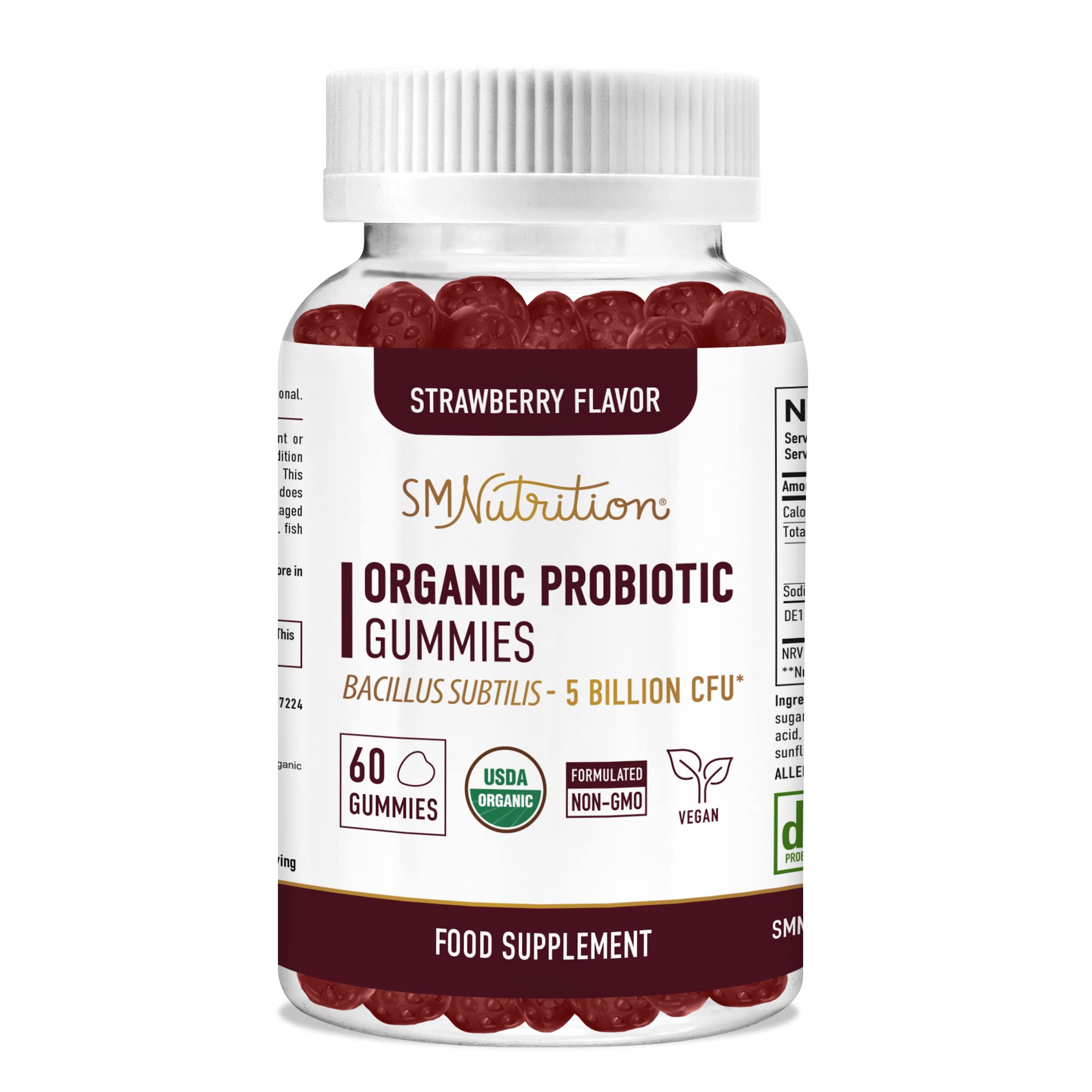 Foto 1 | Gomitas Probióticas Smnutrition Organic 5 Mil Millones De Cfu - Venta Internacional.