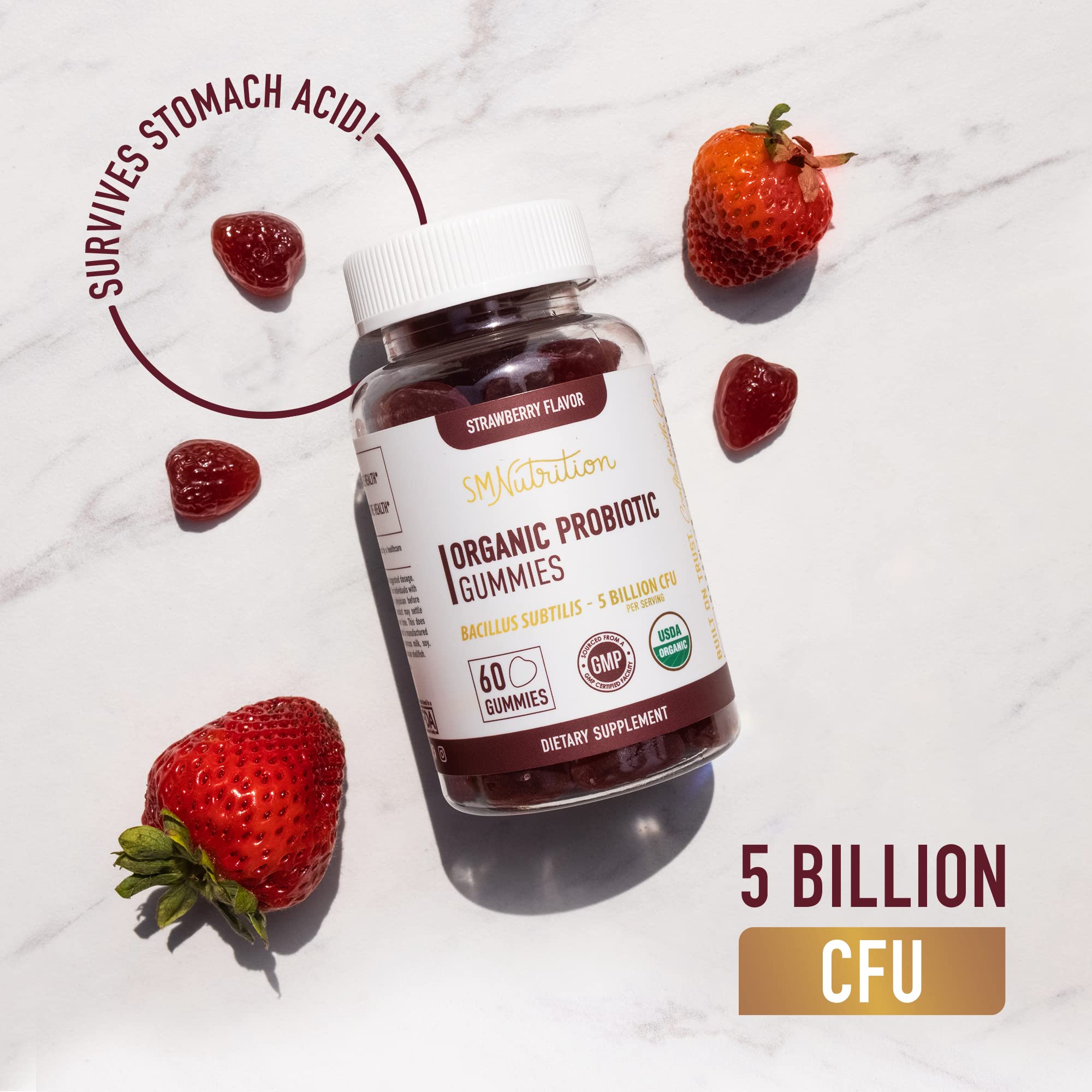 Foto 5 | Gomitas Probióticas Smnutrition Organic 5 Mil Millones De Cfu - Venta Internacional.