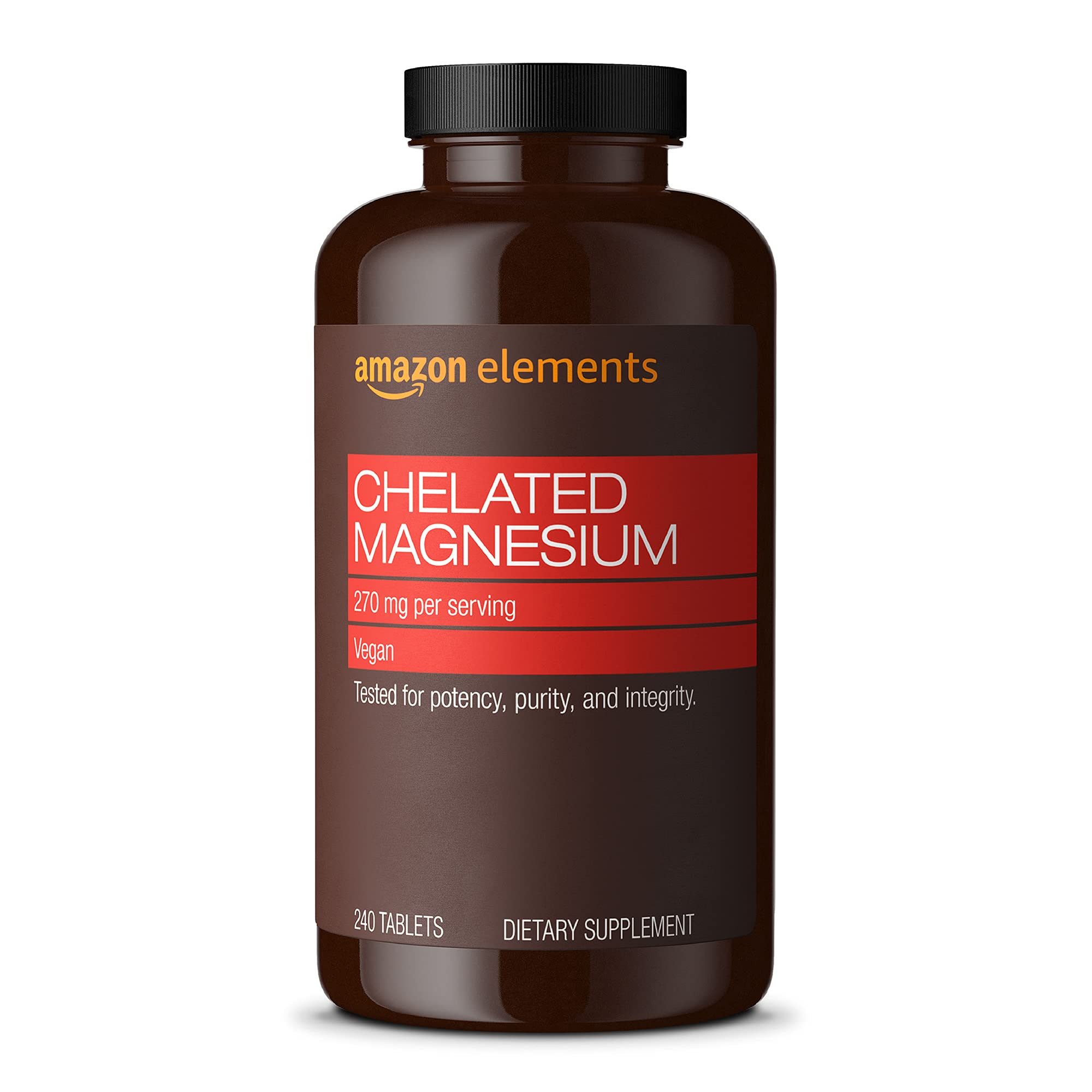 Foto 1 | Suplemento De Glicinato De Magnesio Quelatado 240 De Amazon Elements  - Venta Internacional.