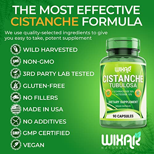 Foto 6 pulgar | Suplemento Wixar Naturals Cistanche Tubulosa, Cápsulas De 90 Unidades - Venta Internacional.