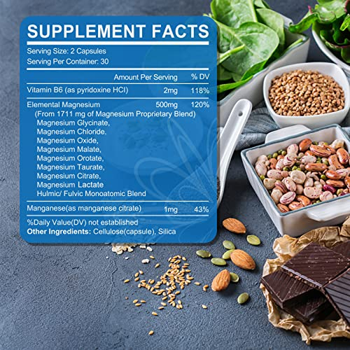 Foto 3 pulgar | Suplemento Envycure Magnesium Complex, 8 Formas, 500 Mg, 120 Cápsulas - Venta Internacional.