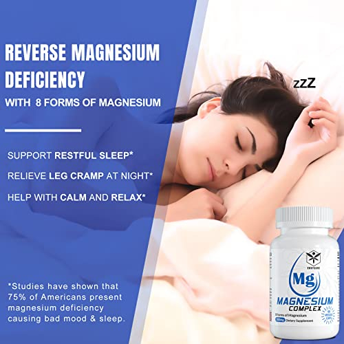 Foto 4 pulgar | Suplemento Envycure Magnesium Complex, 8 Formas, 500 Mg, 120 Cápsulas - Venta Internacional.