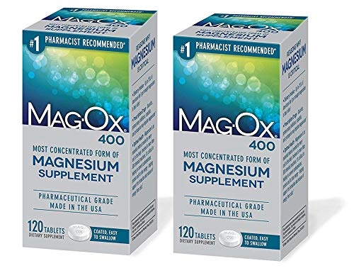 Suplemento Dietético Mag-ox 400 De Óxido De Magnesio 483 Mg 120 Tabletas - Venta Internacional.