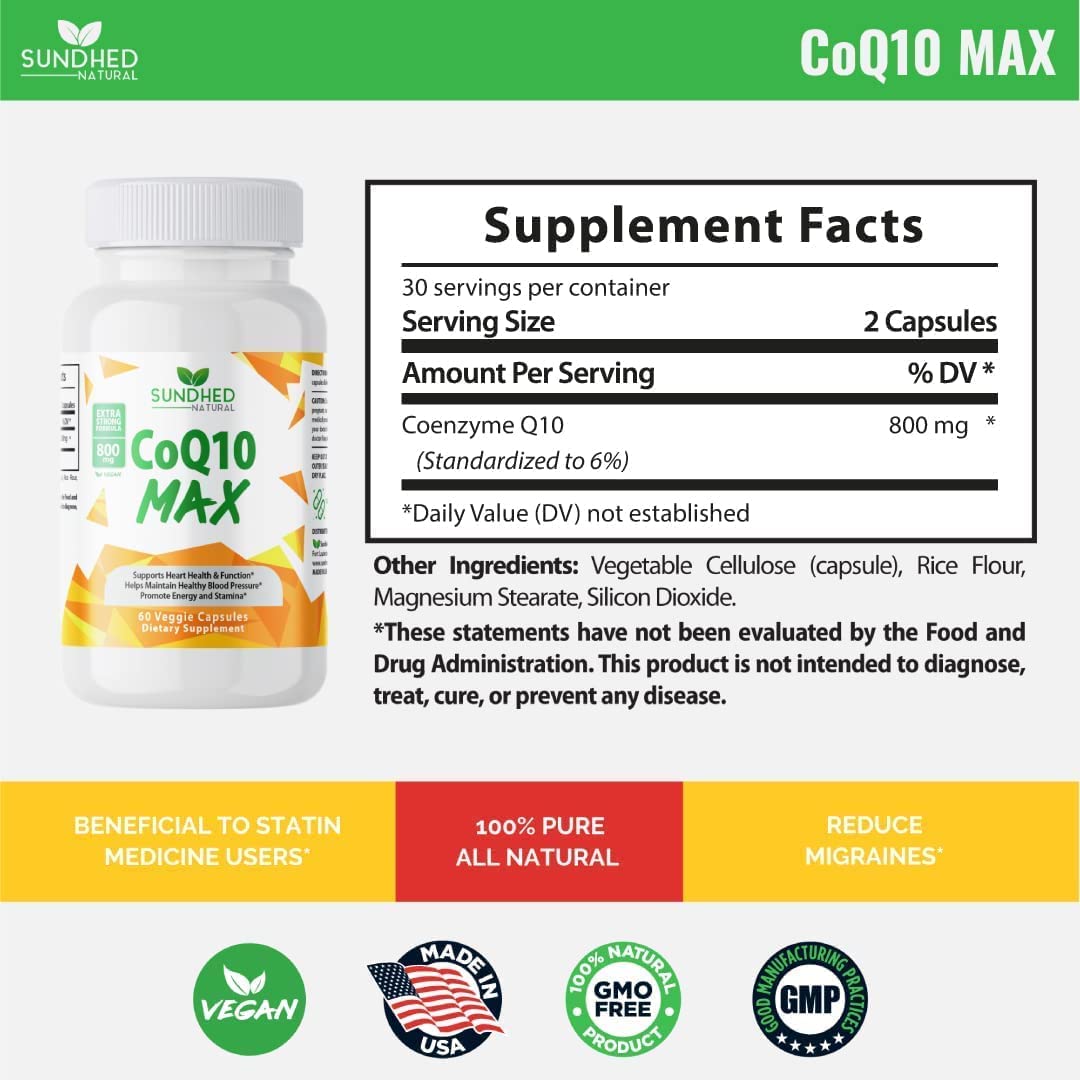 Foto 4 pulgar | Suplemento De Coq10 Sundhed, Potente Antioxidante Natural, 60 Cápsulas - Venta Internacional.
