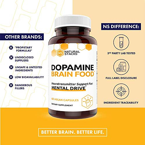 Foto 4 pulgar | Suplemento Natural Stacks Dopamina Focus Memory L-tirosina - Venta Internacional.