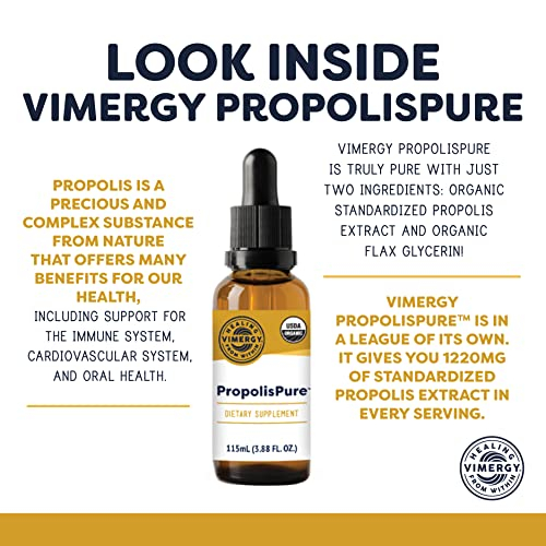 Foto 7 pulgar | Suplemento Vimergy Propolis Pure Liquid 115 Ml Usda Organic - Venta Internacional.
