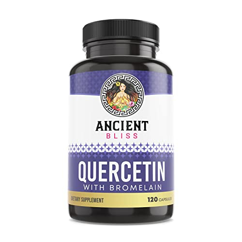 Foto 2 pulgar | Suplemento Ancient Bliss Quercetina 1000 Mg Con Bromelina 200 Mg - Venta Internacional.