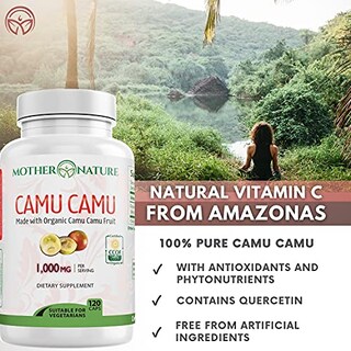 Foto 5 | Suplementos Mother Nature Organics Camu Berry 120 Cápsulas - Venta Internacional.