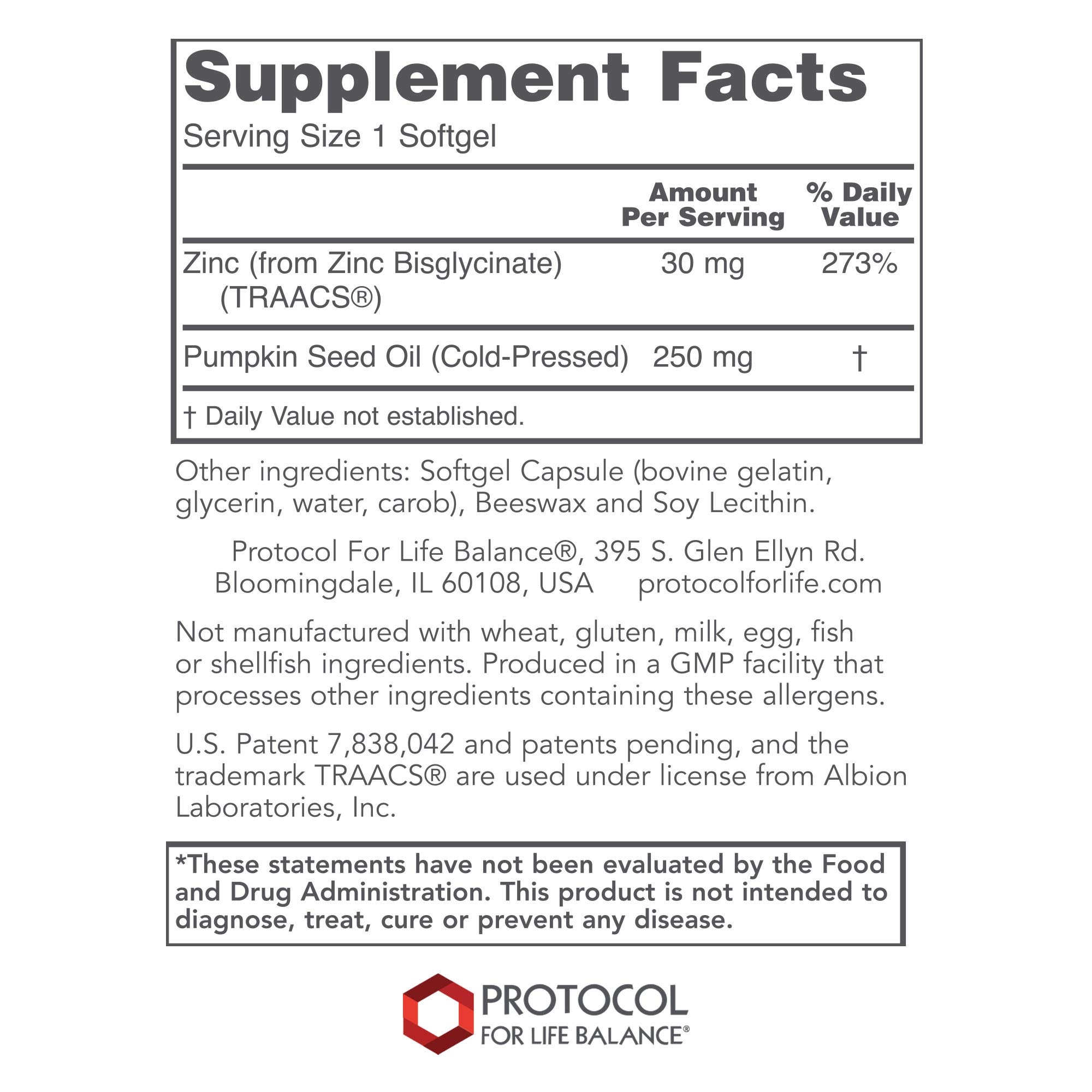 Foto 3 pulgar | Protocolo De Suplementos Para Life Balance Glicinato De Zinc 30 Mg - Venta Internacional.