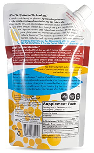 Foto 3 pulgar | Suplemento Lipo Naturals De Glutatión Liposomal, 450 Ml - Venta Internacional.