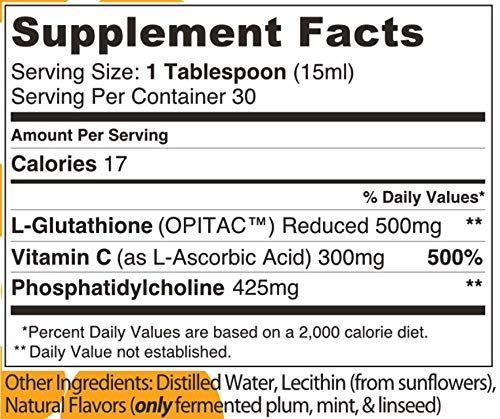 Foto 4 pulgar | Suplemento Lipo Naturals De Glutatión Liposomal, 450 Ml - Venta Internacional.