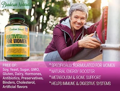 Foto 2 | Suplemento Multivitamínico Bradeson Naturals Para Mujeres, 60 Cápsulas - Venta Internacional.