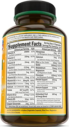 Foto 6 pulgar | Suplemento Multivitamínico Bradeson Naturals Para Mujeres, 60 Cápsulas - Venta Internacional.