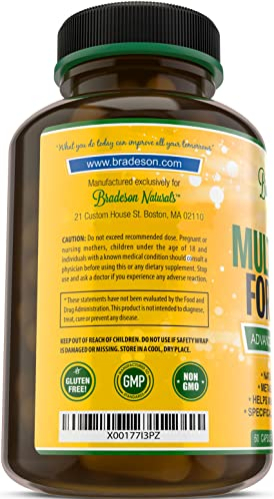 Foto 7 pulgar | Suplemento Multivitamínico Bradeson Naturals Para Mujeres, 60 Cápsulas - Venta Internacional.