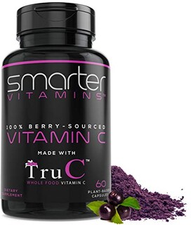 Foto 1 | Suplemento Smartervitamins Raw, Alimentos Integrales, Vitamina C, 60 Cápsulas - Venta Internacional.