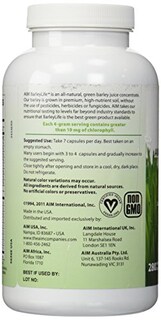 Foto 2 | Suplemento Aim Barleylife Barley Life Capsules 280 Cápsulas - Venta Internacional.