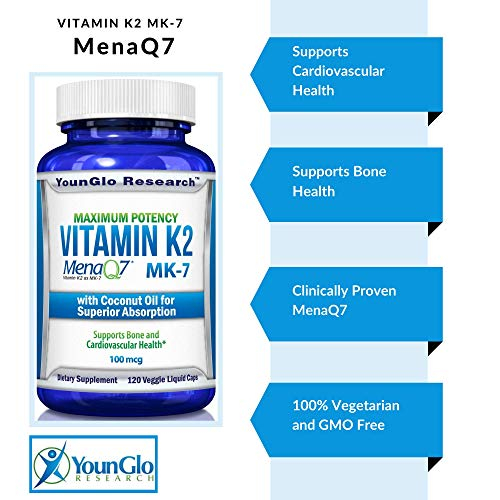 Foto 5 | Suplemento De Vitamina K2 Younglo Research Menaq7 Mk-7 100 Mcg - Venta Internacional.