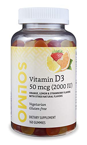 Foto 1 | Gomitas De Vitamina D3 Solimo 2000 Ui Para Adultos 160 Gomitas - Venta Internacional.