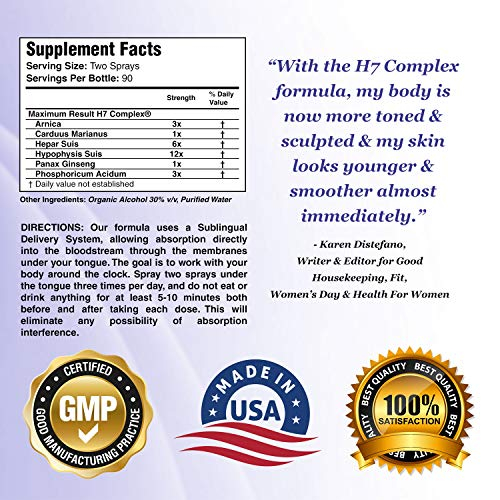 Foto 4 pulgar | Suplemento Antiedad Maximum Result H7 Complex Durante 3 Meses - Venta Internacional.
