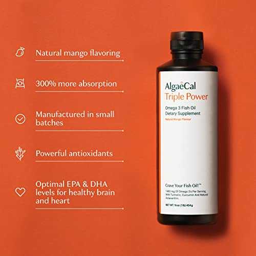 Foto 6 pulgar | Suplemento Algaecal Triple Power Omega 3 De Aceite De Pescado 300 Ml - Venta Internacional.