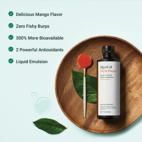 Foto 6 | Suplemento Algaecal Triple Power Omega 3 De Aceite De Pescado 300 Ml - Venta Internacional.