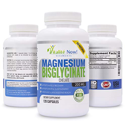 Foto 4 pulgar | Bisglicinato De Magnesio 200 Mg Chelated Vitalité ¡ahora! - Venta Internacional.