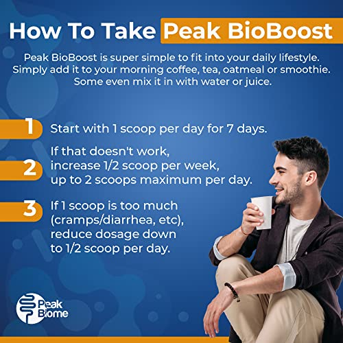 Foto 7 pulgar | Suplemento De Fibra Prebiótica Peak Biome Peak Bioboost 30 Servi - Venta Internacional.
