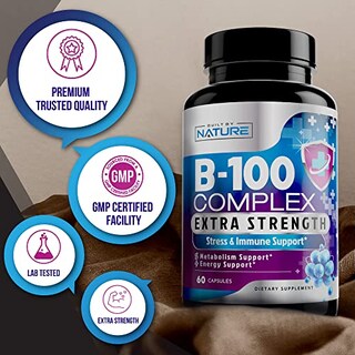 Foto 7 | Suplemento Creado Por La Naturaleza Con Complejo De Vitamina B Y Vitamina C 60 - Venta Internacional.