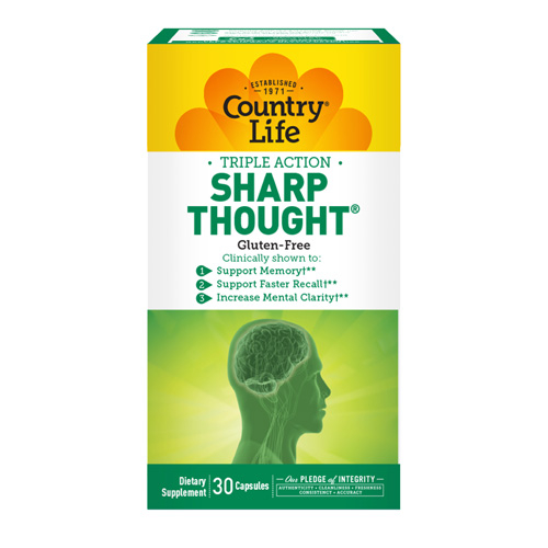 Foto 2 pulgar | Suplemento Country Life Sharpthought 30 Cápsulas - Venta Internacional.