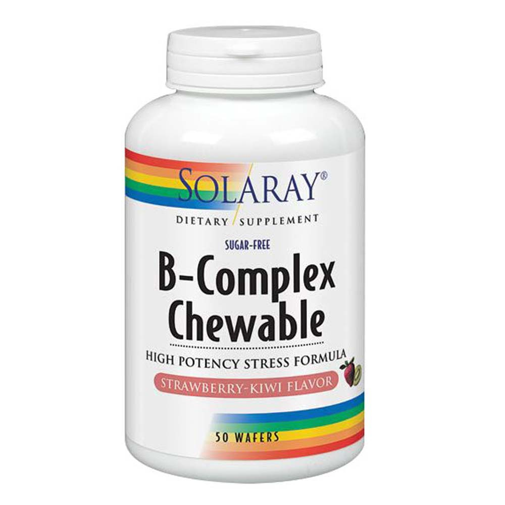 Foto 1 | Suplemento Solaray B-complex Masticable De Fresa Y Kiwi 50 Waf - Venta Internacional.