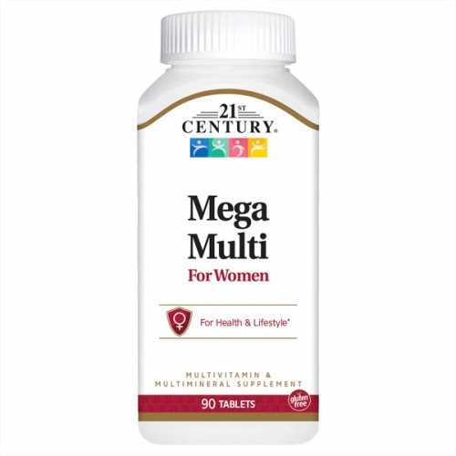 Suplemento 21st Century Mega Multi Para Mujer 90 Comprimidos X2 - Venta Internacional.