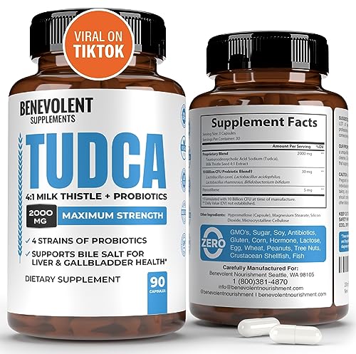 Foto 2 pulgar | Suplemento De Sales Biliares Tudca De Benevolent Nouriment 2000 Mg - Venta Internacional.