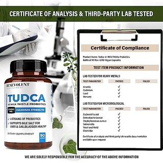 Foto 4 | Suplemento De Sales Biliares Tudca De Benevolent Nouriment 2000 Mg - Venta Internacional.