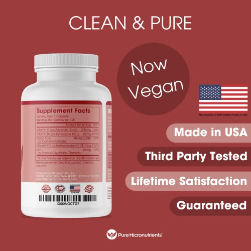 Foto 7 pulgar | Suplemento De Hierro Pure Micronutrients Iron Plus 25 Mg + Vitamina - Venta Internacional.