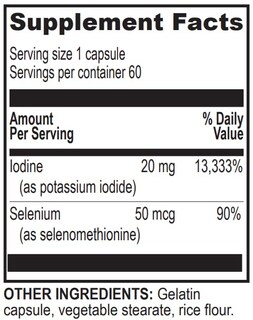 Foto 2 | Suplemento Life Enhance Ultra Pure Yodine Plus 60 Cápsulas - Venta Internacional.