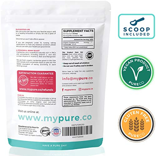 Foto 4 pulgar | Suplemento De Concentrado De Arándano Pure Co En Polvo De 25,000 Mg - Venta Internacional.