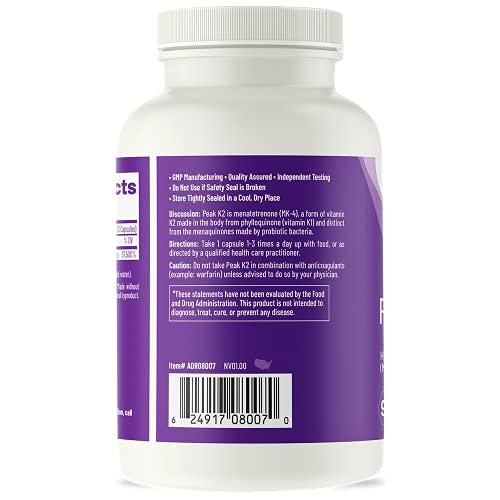 Foto 2 | Suplemento Aor Peak K2 Bone Cardiovascular Health 90 Cápsulas - Venta Internacional
