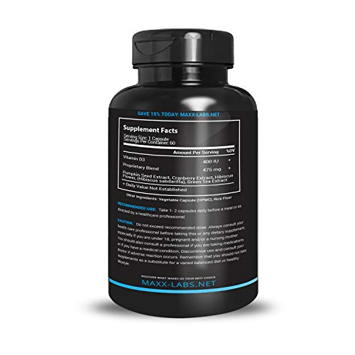 Foto 4 pulgar | Píldoras Para El Control De La Vejiga Maxx Labs Advanced Para Mujeres Y Hombres, 60 Unidades - Venta Internacional.