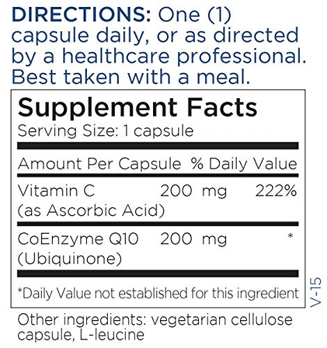 Foto 6 pulgar | Complemente 200 Mg De Coq10 Para El Mantenimiento Metabólico Con Vitamina C - Venta Internacional.