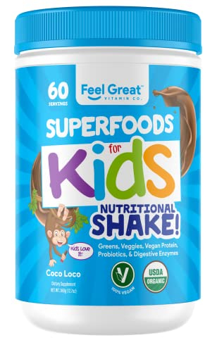 Foto 2 pulgar | Proteína En Polvo Feel Great 365 Superfoods Kids Chocolate 375 Ml - Venta Internacional.