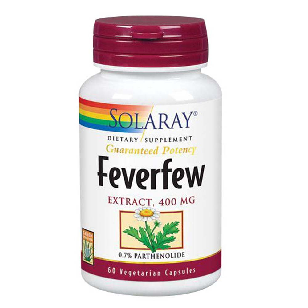 Foto 2 pulgar | Suplemento Solaray Feverfeverfew Aerial Extract, 60 Cápsulas (paquete De  - Venta Internacional.