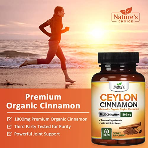 Foto 4 | Suplemento De Canela De Ceilán Orgánica Nature's Choice 1800 Mg - Venta Internacional.