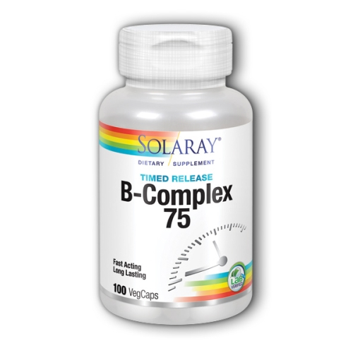 Suplemento Solaray B-complex 75, 100 Cápsulas (paquete De 2) - Venta Internacional.