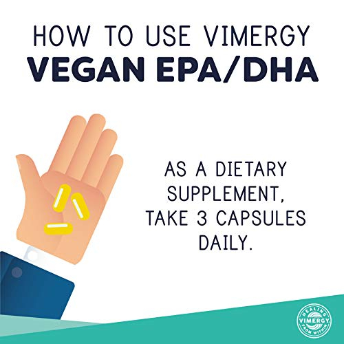 Foto 5 pulgar | Suplemento Vimergy Epa/dha Vegan Omega 3 Con Vitamina E 90 Unidades - Venta Internacional.