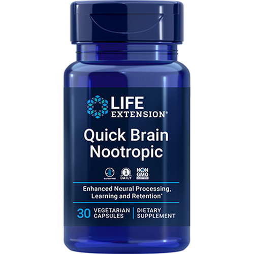 Foto 2 pulgar | Suplemento Life Extension Quick Brain Nootrópico 30 Cápsulas - Venta Internacional.