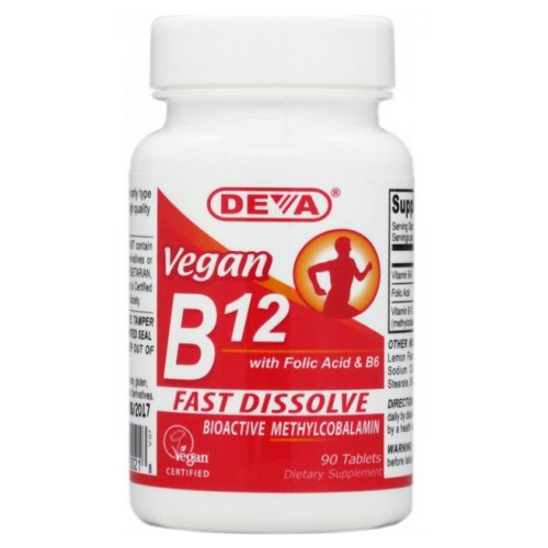 Foto 2 pulgar | Suplemento Deva Vegan Vitamin B-12 90 Tabletas - Venta Internacional