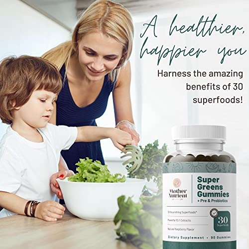 Foto 3 pulgar | Suplemento Mother Nutrient Super Greens Gommies 90 Gomitas - Venta Internacional.