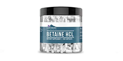 Foto 1 | Suplemento Dietético Earthborn Elements Betaine Hcl 200 Cápsulas - Venta Internacional.