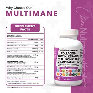 Foto 4 | Suplemento De Colágeno De Clean Nutraceuticals, 1000 Mg, Biotina, 10000 - Venta Internacional.