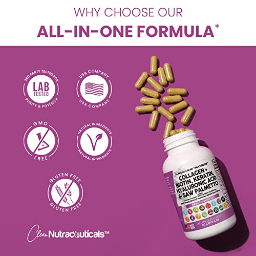 Foto 6 | Suplemento De Colágeno De Clean Nutraceuticals, 1000 Mg, Biotina, 10000 - Venta Internacional.